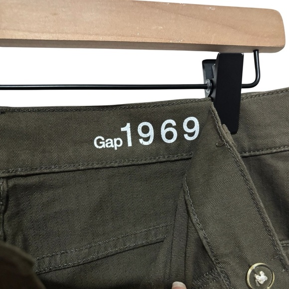 Gap 1969 Army Green Utility Cargo A-Line Skirt Casual Military-Inspired Safari - Picture 8 of 14